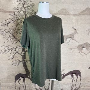 Lululemon Army Green Donegal Speckled Tee